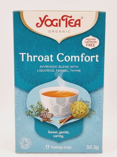 Чай Yogi Tea "Throat Cоmfort" травяной со специями 1 уп. 32,3 г (17 пакетиков по 1,9 г) (из Финляндии)