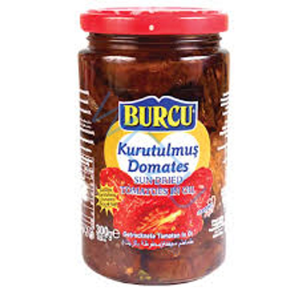Вяленые томаты в масле ТМ «BURCU» 300г с/б