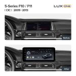 Магнитола для BMW 5 F10 2010-2013 CIC - Teyes LUX ONE ROUND монитор 12.3" 2K QLED на Android 10, Быстрая, CarPlay, 4G SIM-слот