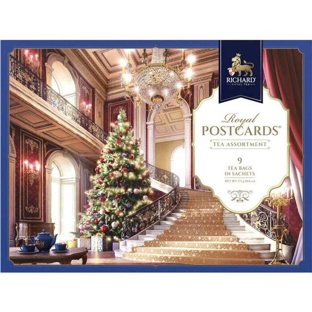 Чай в пакетиках подарочный Richard Royal Postcards Tea Assortment (Зима) 9 шт