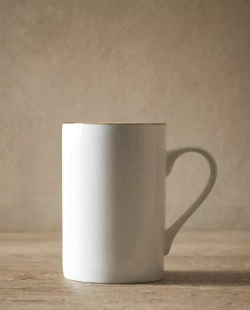 ZARA HOME ФАРФОРОВАЯ КРУЖКА С ЗОЛОТОЙ КАЙМОЙ, ЗОЛОТИСТЫЙ