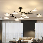 Ceiling design lamp  Branching Discs by Lindsey Adelman (9 lampshades,  Gold)
