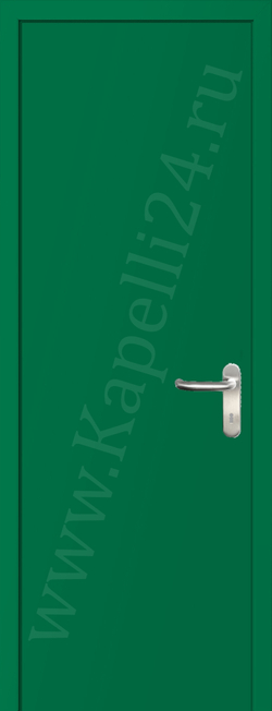 Дверь влагостойкая пластиковая KAPELLI multicolor ДГ RAL 6024 Транспортный зеленый + коробка