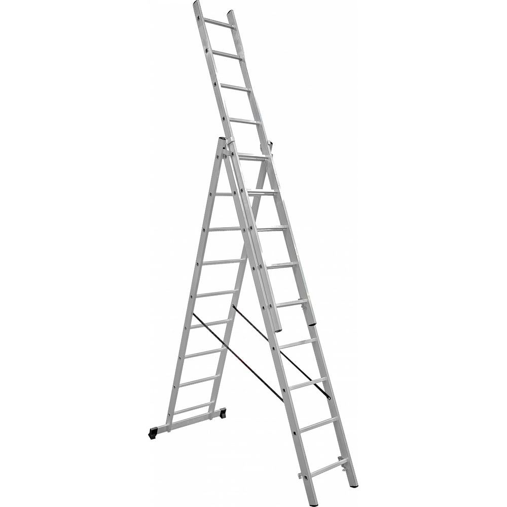 Трехсекционная лестница 9 ступеней Gigant L-03 3х9