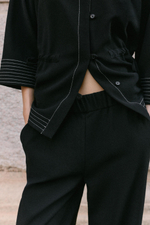 БРЮКИ В ПОЛОСКУ С РАЗРЕЗАМИ — ZARA