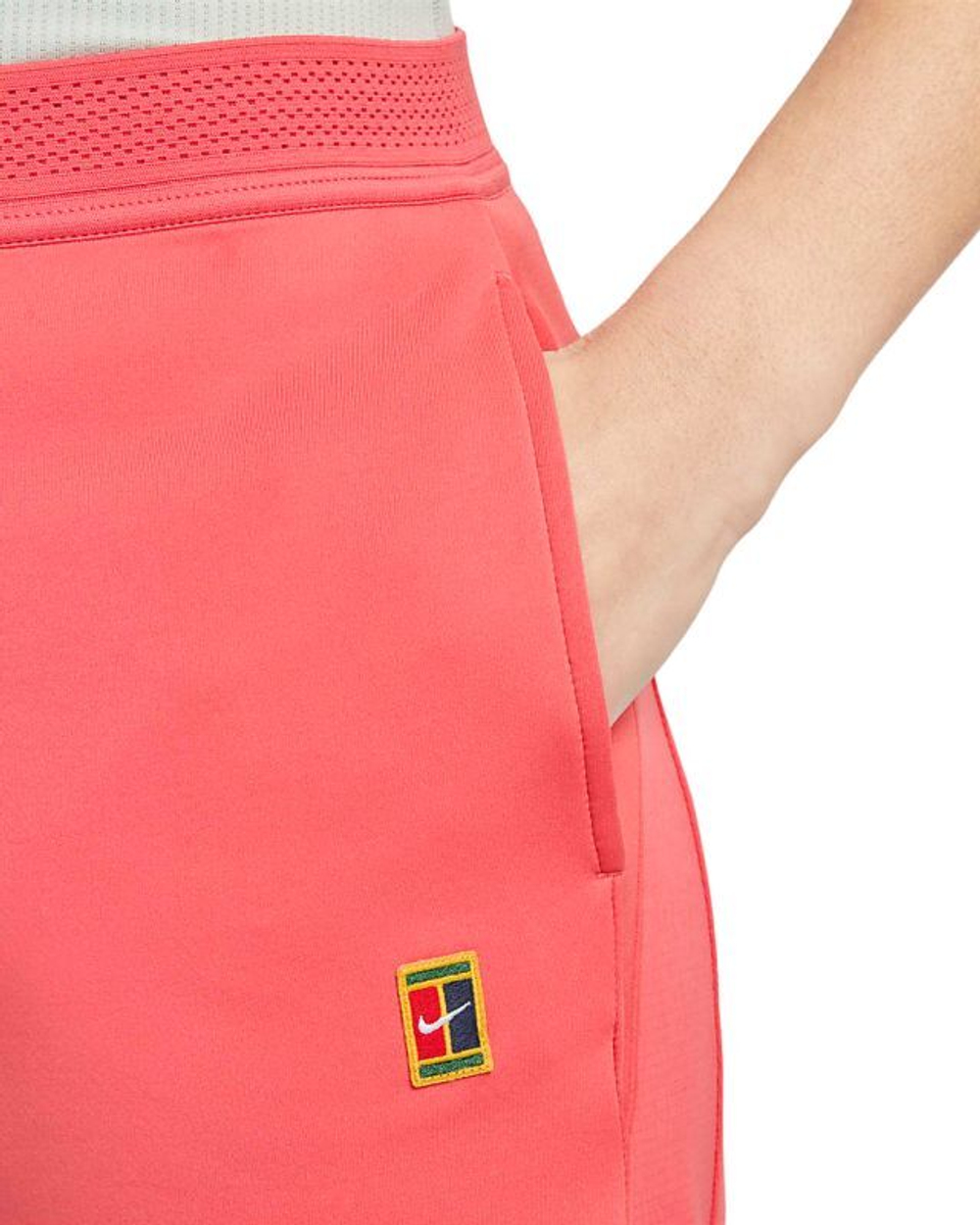 Женские теннисные брюки Nike Court Dri-Fit Basic Heritage Pants - sea coral