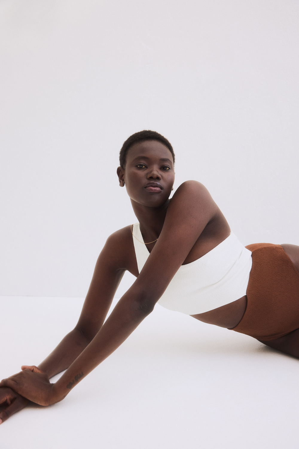 Слитный купальник High Leg на одно плечо — Светло-фиолетовый - H&M