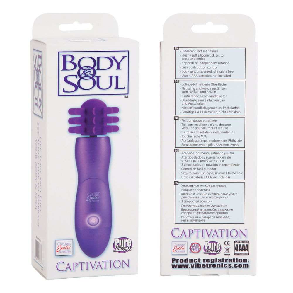 Фиолетовый вибратор BODY&SOUL CAPTIVATION
