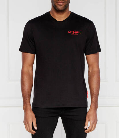 Футболка FLOCK LOGO Just Cavalli - черный(76OAH6R2J0001)