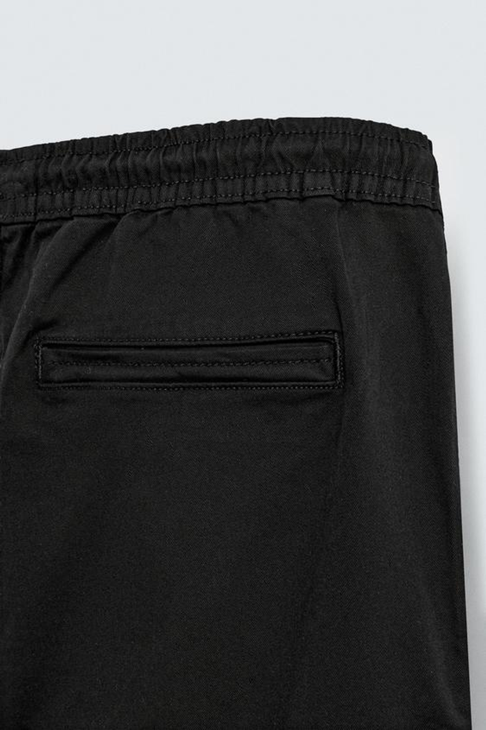 ZARA БРЮКИ КАРГО SLIM FIT, ЧЕРНЫЙ