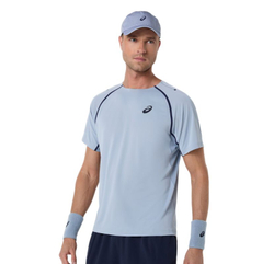 Теннисная футболка Asics Match Short Sleeve - grey blue