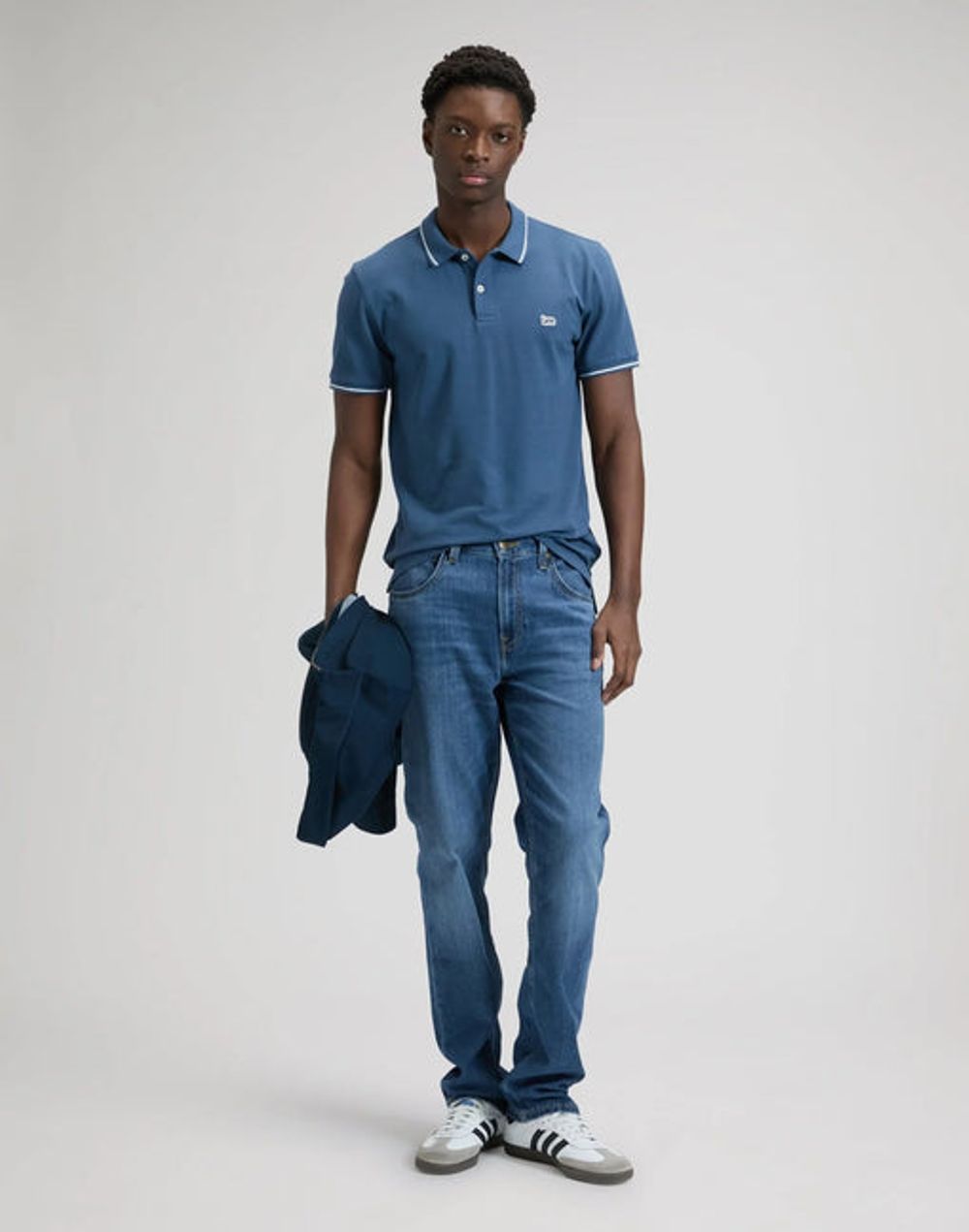 Поло мужское LEE PIQUE POLO ACADEMY BLUE
