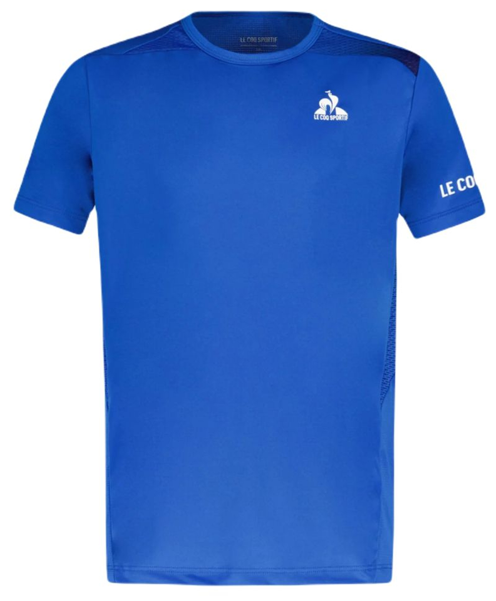 Футболка для мальчика Le Coq Sportif Kids Tennis Pro Short Sleeve N°1 - blue