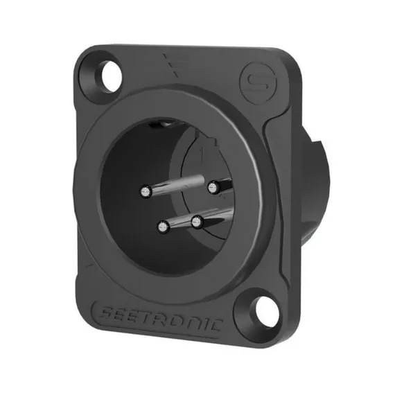 Seetronic MJ4F2C-B Панельный разъём XLR тип D, "папа", 4-контактный