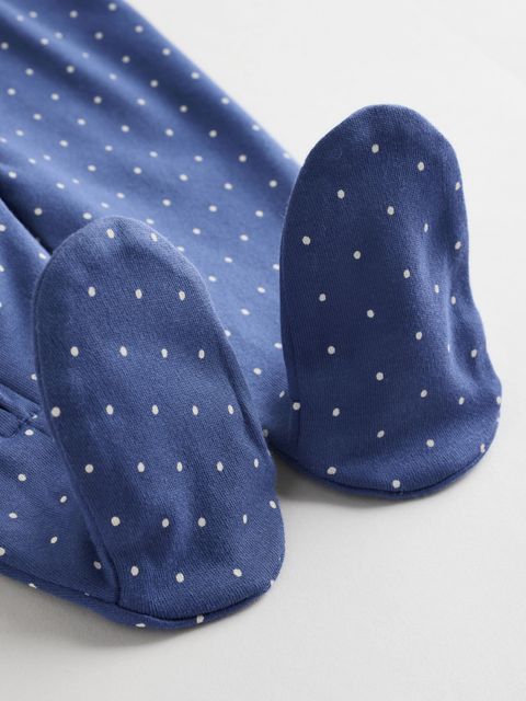 Комбинезон / Cлип для малышей Next AW2-293, 3 шт., Темно-синий, Молочный