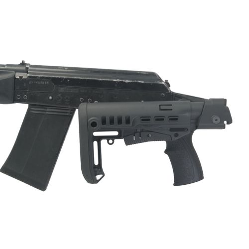 Складной приклад на Сайгу 20, DLG Tactical. Черный