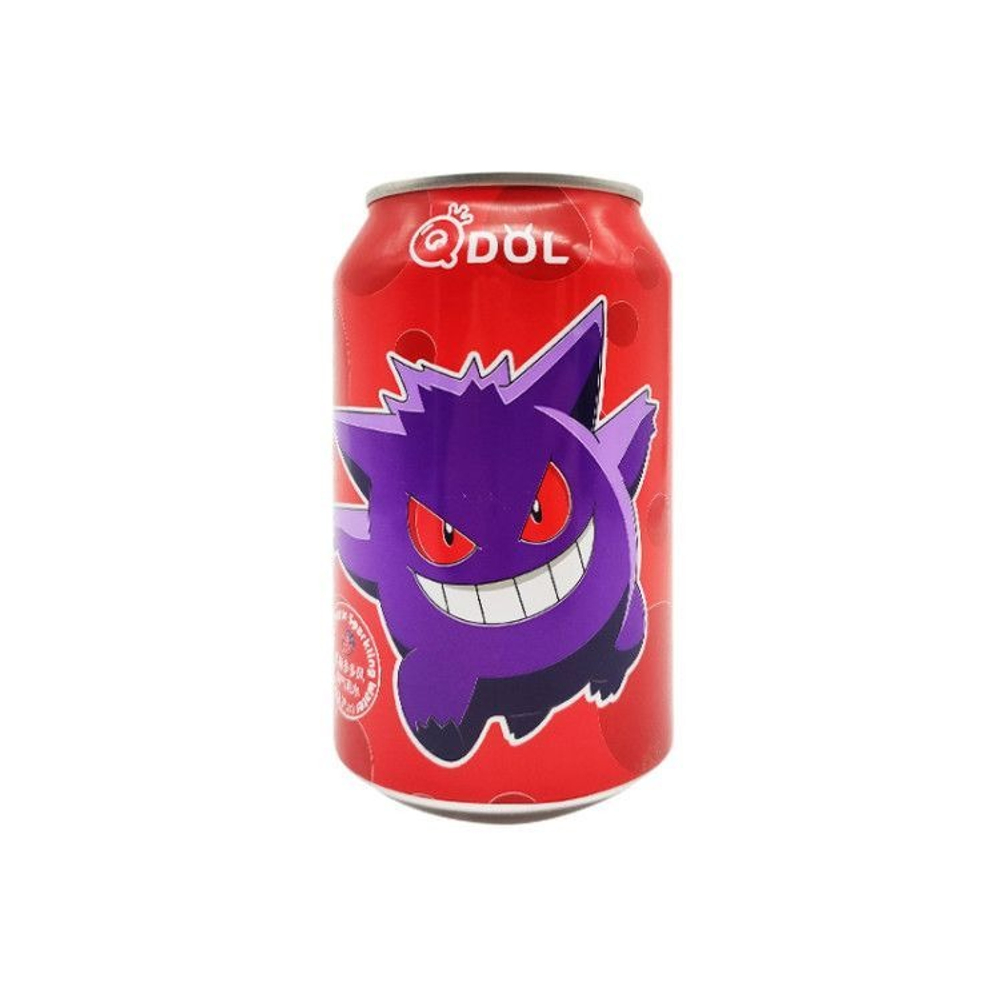 QDOL Strawberry (Газированный напиток POKEMON со вкусом Клубники) 330мл (24) Китай