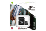 Карта памяти Kingston microSDHC Canvas Select Plus Class 10 UHS-I U1 (100MB/s) 32GB + ADP