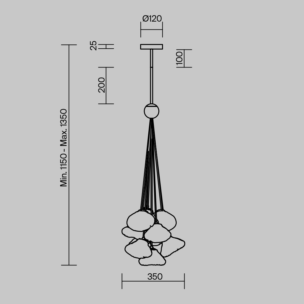 Подвесной светильник Freya EATERY FR5488PL-10CH