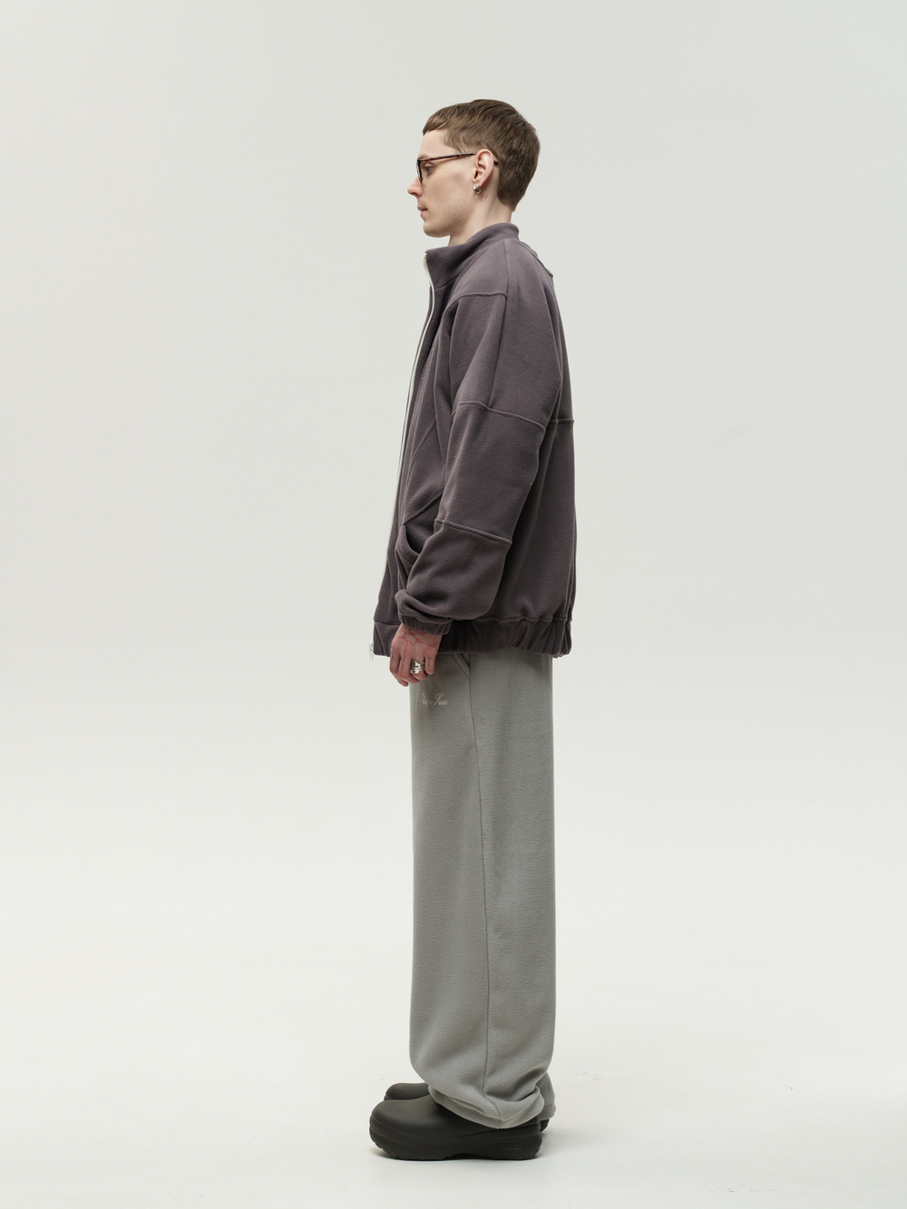 Zip-Up Sweatshirt Grey Excalibur