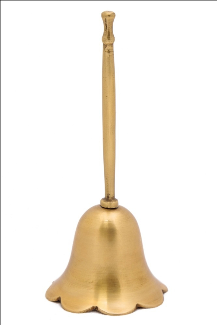 Колокольчик Цветок латунь (антик) 6,5х6,5х15 см