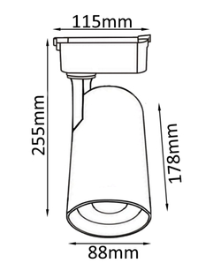 Cветильник трековый однофазный Crystal Lux CLT 0.31 006 40W BL