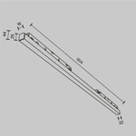 Магнитный трековый светильник Maytoni EXILITY 23мм Basis TR030-4-30WTW-DD2-B