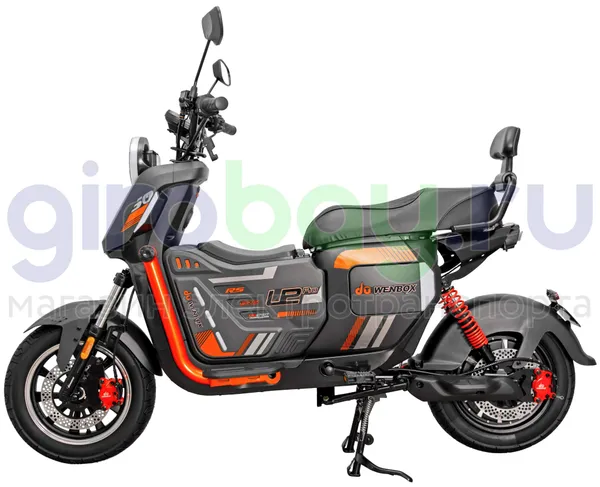 Электроскутер WENBOX U2 PRO 1500W (60V/45Ah) - Чёрный фото №4