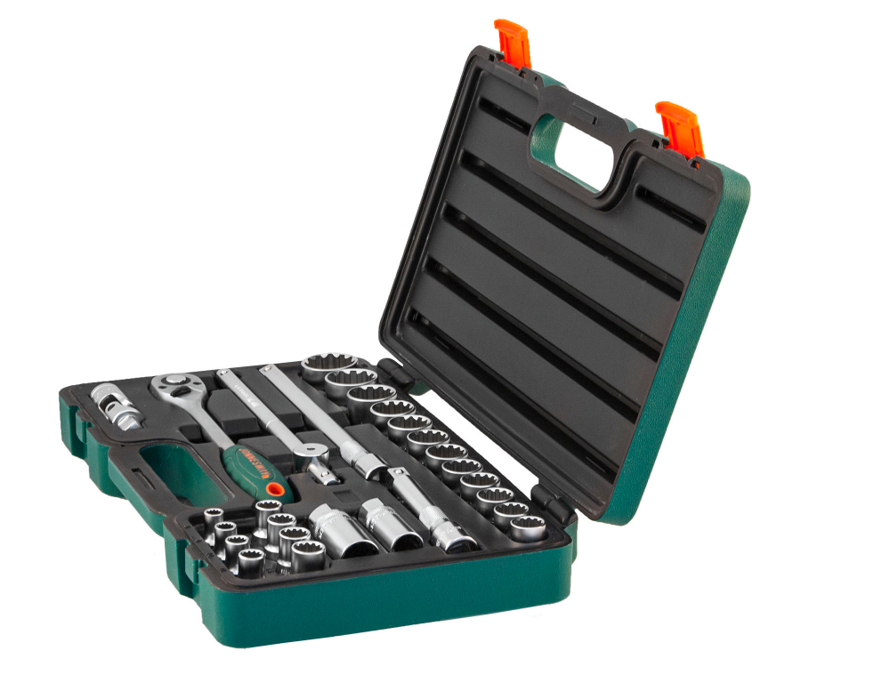 S68H4127S Набор головок торцевых 1/2"DR Super Tech, 27 предметов
