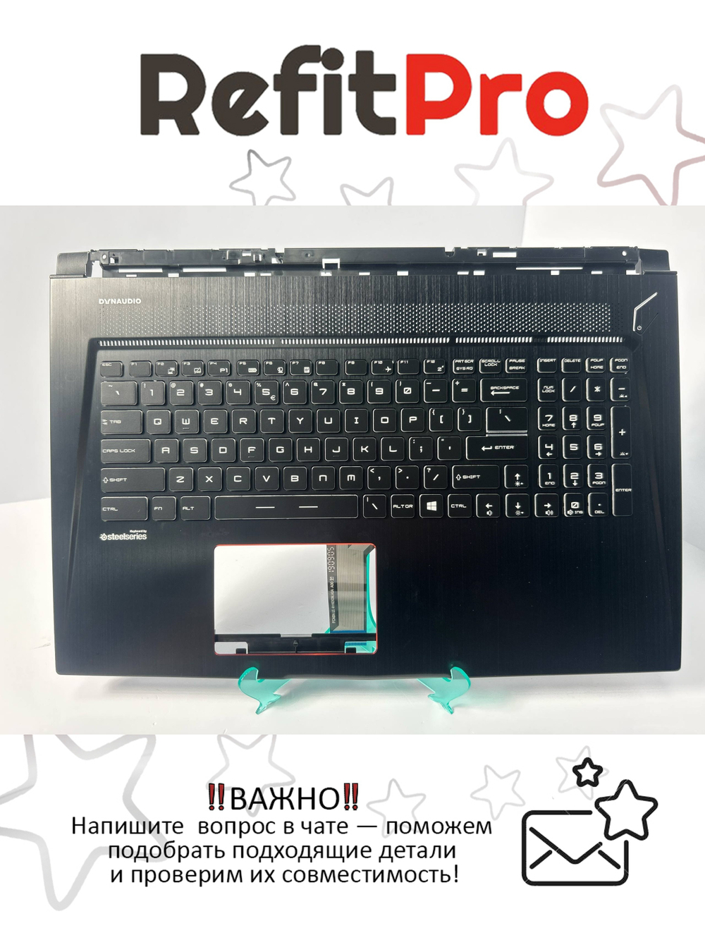 Верхняя панель с клавиатурой для ноутбука MSI GS73 Английская (957-17B11E-C20)
