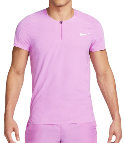 Мужское теннисное поло Nike Court Dri-Fit Adventage Slam Tennis Polo - rush fuchsia/white