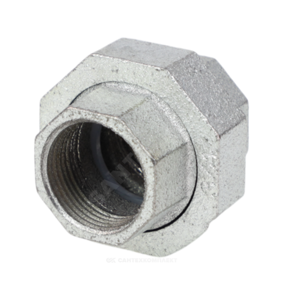 Соединитель прямой американка чугун оц Ду 20 (3/4") ВР/ВР Fittex