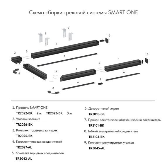 Коннектор SMART BASE | СМАРТ БЭЙС TR2103-BK Denkirs