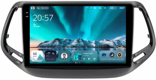 Магнитола для Jeep Compass 2 2016-2022 - Teyes CC4 монитор 10.36" 2K QLED на Android 14, Быстрейшая, Snapdragon 680, DSP, CarPlay, 4G SIM-слот