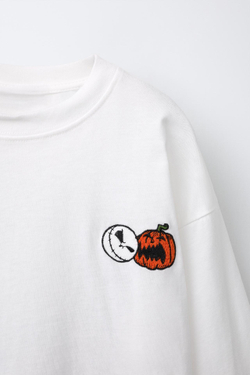 ZARA ФУТБОЛКА NIGHTMARE BEFORE CHRISTMAS © DISNEY, БЕЛЫЙ