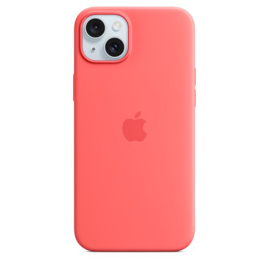 Силиконовый чехол Apple для iPhone 15 Plus MagSafe Розовый помело
