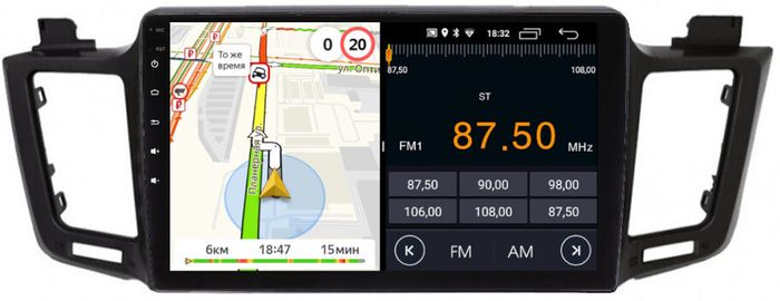 Магнитола для Toyota RAV4 XA40 2012-2019 - Parafar PF468LUX2FHD на Android 13, CarPlay, 4G SIM-слот