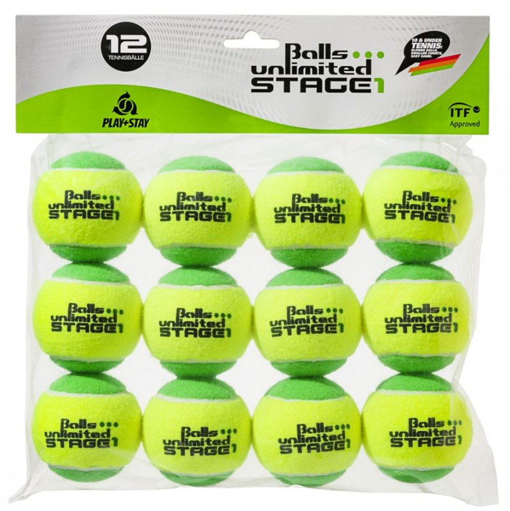 Juniorskie pilki tenisowe Balls Unlimited Stage 1 12B
