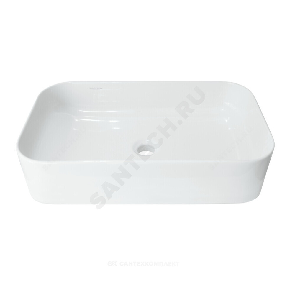 Умывальник мебельный Infinity SLM 60 без отверстия под смеситель белый Sanita Luxe WB.CT/Infinity/60-N.Slim/WHT.G/S1