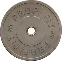 Диск для штанги каучуковый, цветной D51 мм PROFI-FIT  5 кг