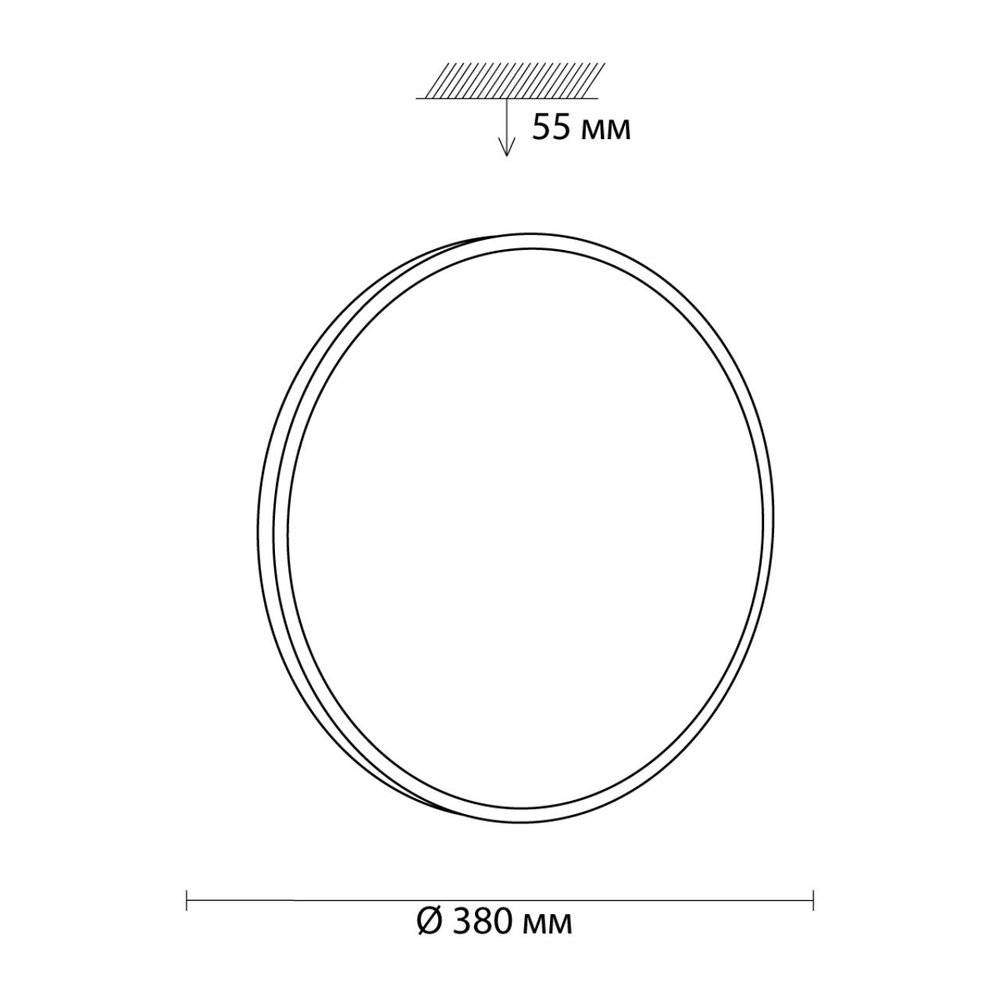Потолочный светодиодный светильник Sonex SMALLI 3012/DL SN LED 48Вт Ø380 IP43 TAN