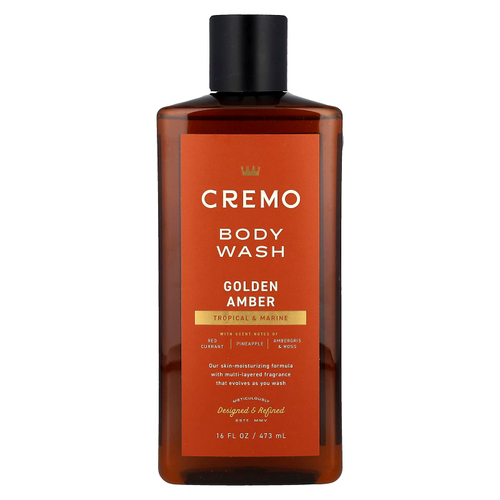 Cremo, Гель для душа, золотистый янтарь, 473 мл (16 жидк. Унций)