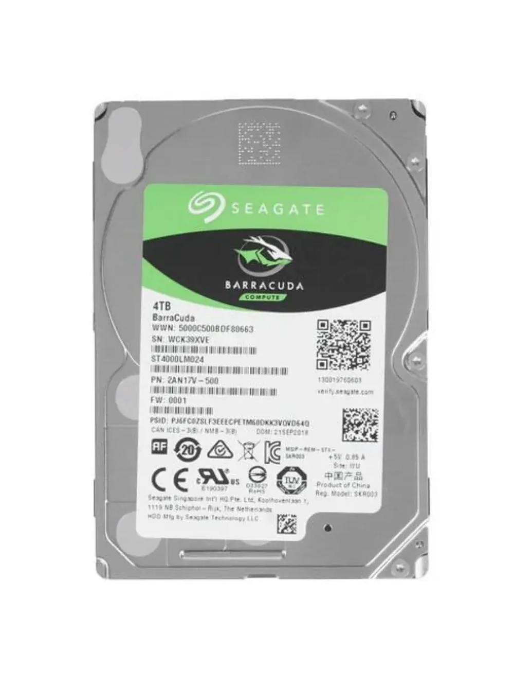 2.5" 4 ТБ Жетский диск BarraCuda ST4000LM024