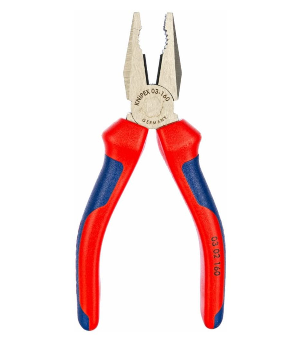 Плоскогубцы комбинированные с двухкомпонентными чехлами,160см, KNIPEX KN-0302160