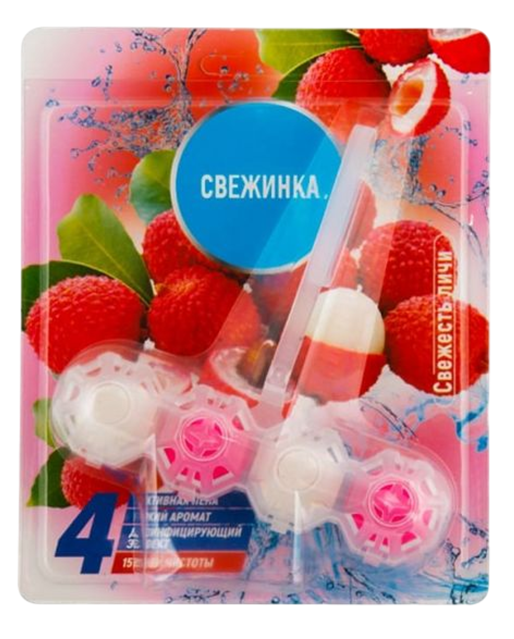 Освежитель WC Свежинка 4в1 свежесть личи 50гр