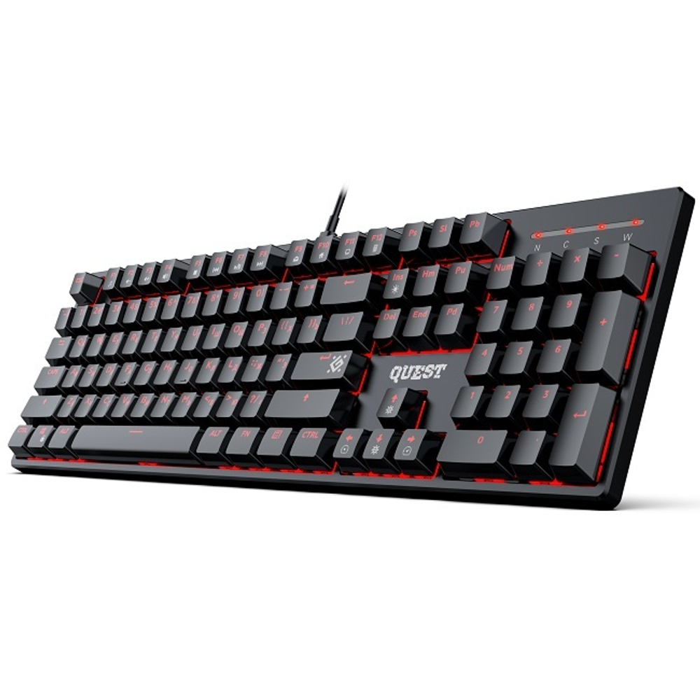 Клавиатура Defender Quest GK-596, механическая, черный (45596)