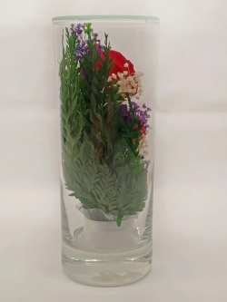 натуральные цветы в стекле, вакуум