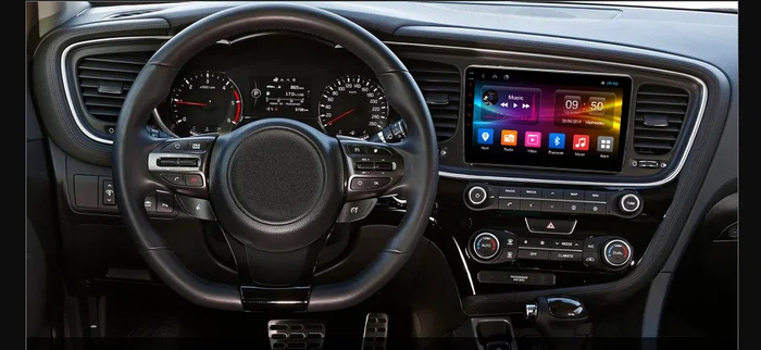 Магнитола для KIA Optima 3 TF 2013-2015 (рамка-накладка) - Kuberg DUDU7 OL-9756-2 QLed+2K, Android 13, Быстрейшая, UIS7870 (DUDU7), CarPlay, SIM-слот