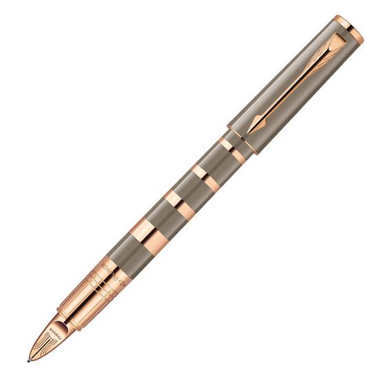 Ручка-5й пишущий узел Parker Ingenuity S F503 Ring, цвет: Taupe & Metal PGT, стержень: Fblack, 1858538