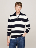 свитер zip mock Tommy Hilfiger - темно-синий(MW0MW28049)